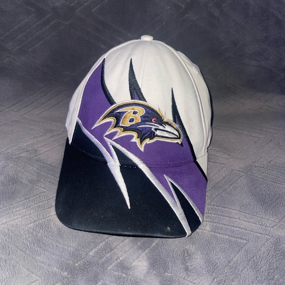 NFL Team Apparel Baltimore Ravens Strapback Cap Hat Adjustable Spike Shockwave